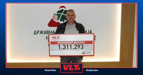 Милионер Џек пот вреден 1.311.293 денари освои Киро од Делчево