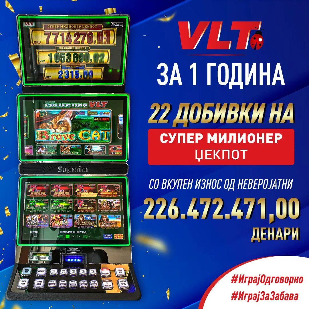 За една година фантастични 226,472,471 денари со Супер милионер џек пот