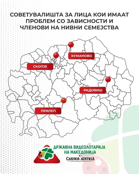 ИГРАЈ ОДГОВОРНО: ДВЛМ СО МРЕЖА СОВЕТУВАЛИШТА НИЗ МАКЕДОНИЈА